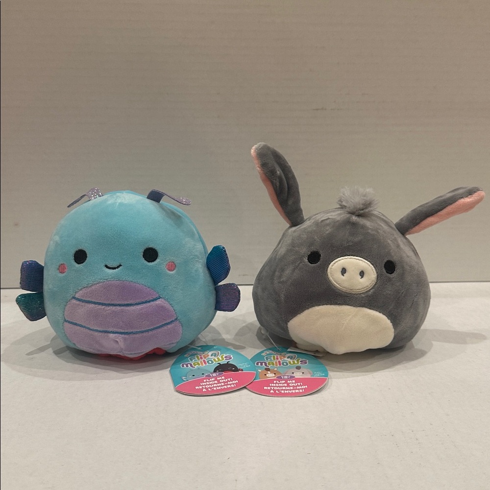 Squishmallows Flip-A-Malllows 5” Bundle – Heather/Trudy + Phillip/Jason Plush